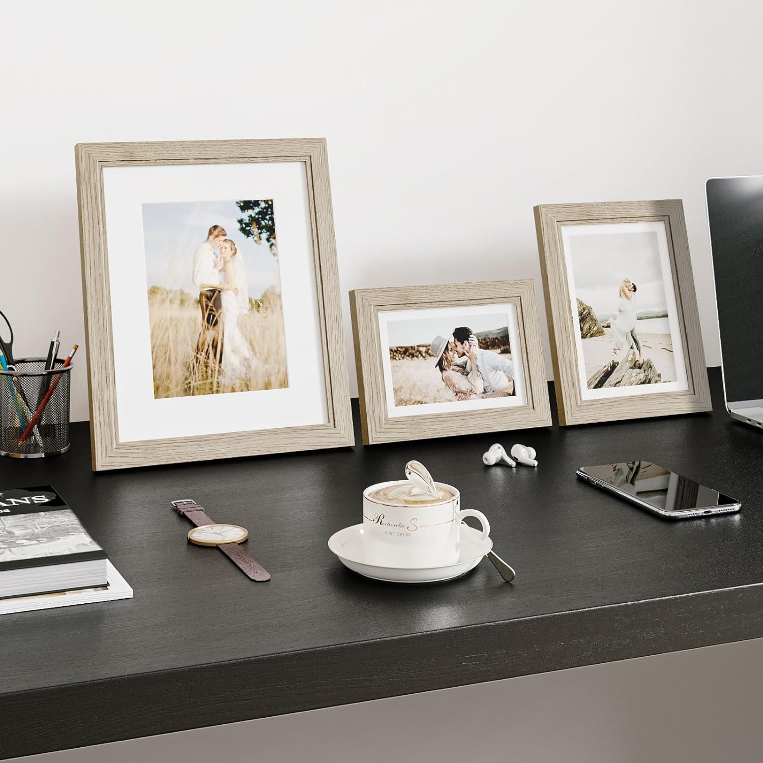 10 Pack Picture Frames Collage Wall Decor - Gallery Wall Frame Set with Mat for Wall Mounting or Tabletop Display, Including Two 8x10, Four 5x7, Four 4x6 Photo Frames, Real Glass - Image 5