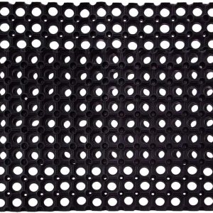 SafetyCare Interlocking Rubber Drainage Floor Mat - Anti-Fatigue - 24 x 16 inches - 2 Mats